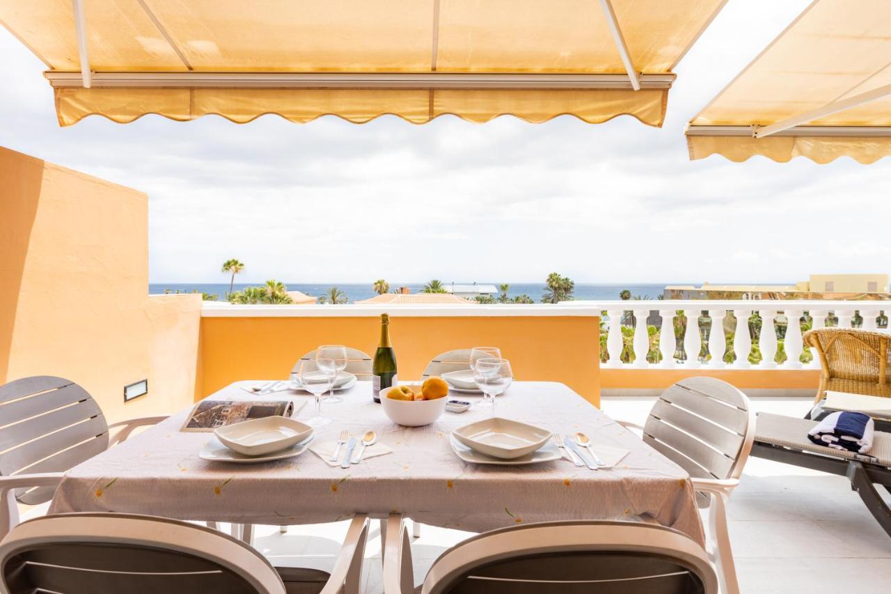 Exclusive Penthouse Playa Las Vistas 4 Close To The Sea And Beach, Aircondition For A Fee, Wifi, Terrace, Heated Pool Playa de las Américas Eksteriør billede