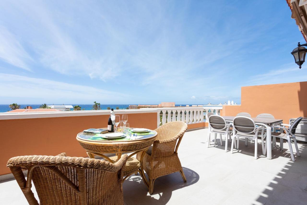 Exclusive Penthouse Playa Las Vistas 4 Close To The Sea And Beach, Aircondition For A Fee, Wifi, Terrace, Heated Pool Playa de las Américas Eksteriør billede
