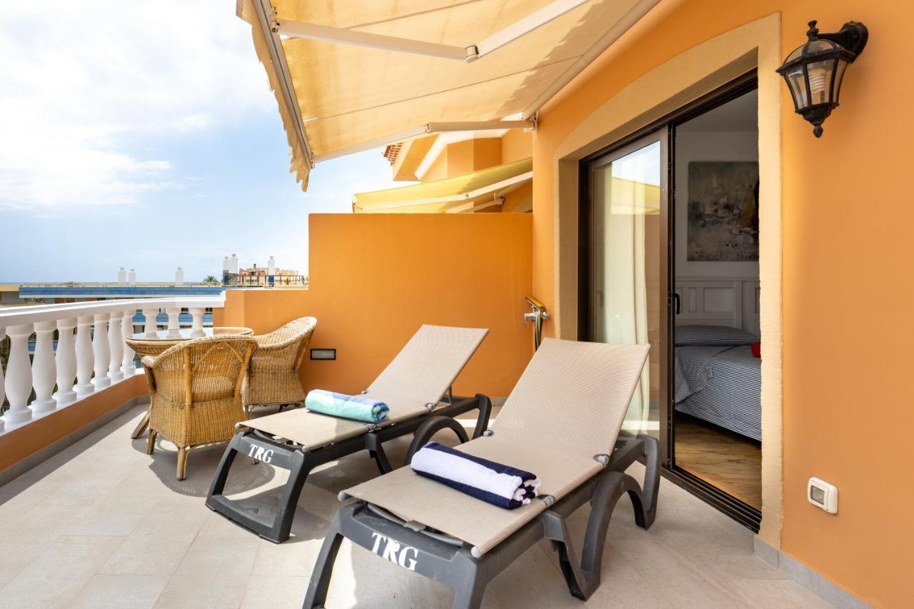 Exclusive Penthouse Playa Las Vistas 4 Close To The Sea And Beach, Aircondition For A Fee, Wifi, Terrace, Heated Pool Playa de las Américas Eksteriør billede