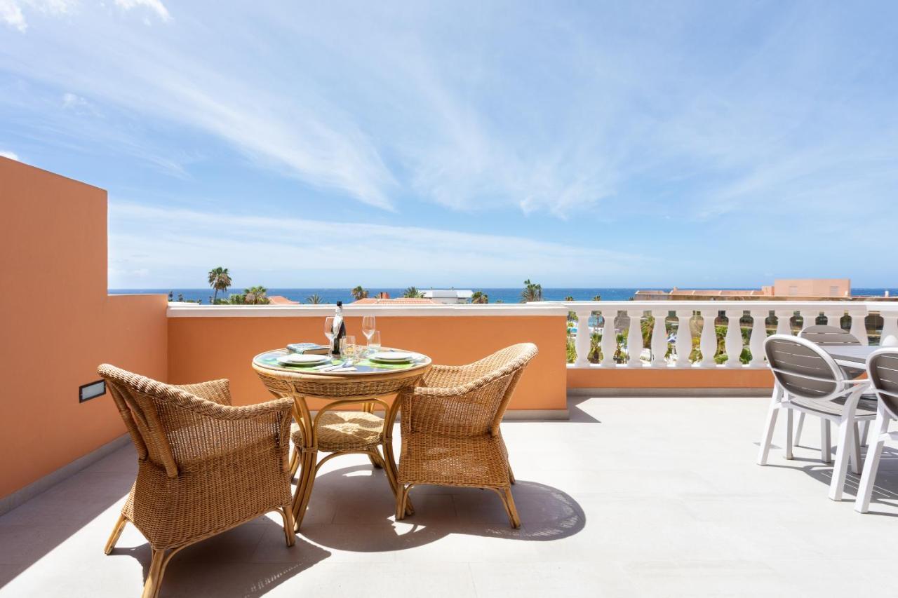 Exclusive Penthouse Playa Las Vistas 4 Close To The Sea And Beach, Aircondition For A Fee, Wifi, Terrace, Heated Pool Playa de las Américas Eksteriør billede